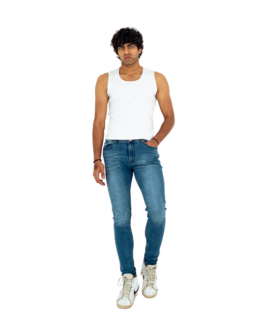 Super Slim - Medium Denim Blue